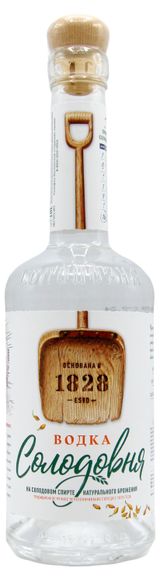 Изображение товара Водка «Солодовня» Россия, 0,5 л