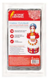 Изображение товара Глина для лепки «Остров Сокровищ» вакуумированная голубая, 1 кг