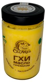 Изображение товара Масло ГХИ топленое сливочное «Елмай» Премиум без лактозы халяль в стеклянной банке 99% БЗМЖ, 300 г