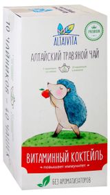 Изображение товара Чай травяной Altaivita Витаминный коктейль, 10x4 г