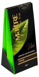 Изображение товара Чай зеленый Maitre de The байховый китайский крупнолистовой, 100 г