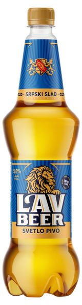 Изображение товара Пиво светлое Lavbeer фильтрованное 5%, 1,1 л