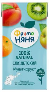 Изображение товара Сок «ФрутоНяня» Мультифруктовый с 3 лет, 500 мл