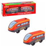 Изображение товара Электрический поезд 1TOY для деревянной железной дороги Поезд-экспресс, 2 вагона