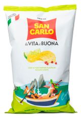 Изображение товара Чипсы картофельные San Carlo со вкусом лайма и розового перца, 150 г