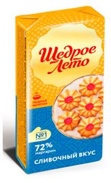 Изображение товара Маргарин «Щедрое лето» Сливочный вкус 72%, 500 г