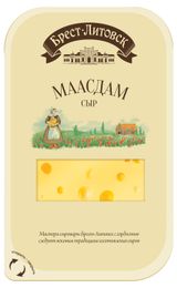 Изображение товара Сыр полутвердый Маасдам «Брест-Литовск» нарезка 45% БЗМЖ Беларусь, 130 г