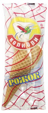 Изображение товара Мороженое «Лакомство Колибри» ванильное в сахарном рожке ЗМЖ, 100 г