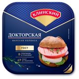 Изображение товара Колбаса «Клинский МК» Докторская вареная нарезка, 190 г
