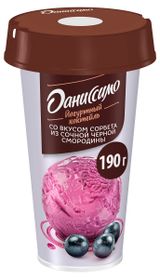 Изображение товара Коктейль йогуртный «Даниссимо» сорбет из черной смородины 2,7% БЗМЖ, 190 г