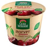 Изображение товара Йогурт «Село Зеленое» Черешня 3,5% БЗМЖ, 120 г