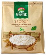 Изображение товара Творог зерненый «Село зеленое» 5% БЗМЖ, 200 г