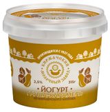 Изображение товара Йогурт «Киржачский МЗ» груша-карамель 2,5% БЗМЖ, 315 г