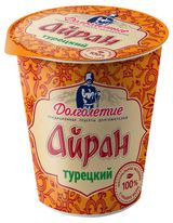 Изображение товара Напиток кисломолочный Айран «Долголетие» Турецкий 1,8% БЗМЖ охлажденный, 180 г
