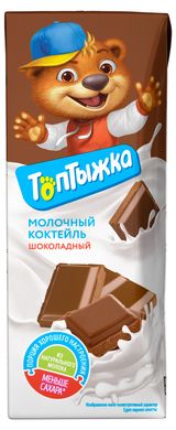 Изображение товара Коктейль молочный «Топтыжка» шоколад стерилизованный 3,2% БЗМЖ, 200 мл