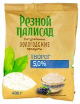 Изображение товара Творог рассыпчатый «Резной Палисад» 5% БЗМЖ, 400 г