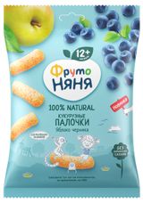 Изображение товара Палочки кукурузные «ФрутоНяня» яблоко черника с 12 мес., 20 г