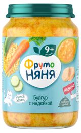 Изображение товара Пюре «ФрутоНяня» булгур с индейкой с 9 мес., 190 г