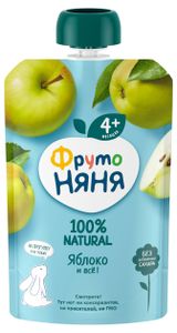 Изображение товара Пюре «ФрутоНяня» гипоаллергенное из яблок с 4 мес., 90 г
