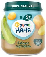 Изображение товара Пюре «ФрутоНяня» из кабачков и картофеля с 5 мес., 110 г