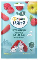 Изображение товара Кусочки фруктовые «ФрутоНяня» Яблоко-Малина с 12 мес., 15 г