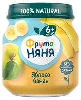 Изображение товара Пюре «ФрутоНяня» Яблоко и банан с 6 мес., 100 г