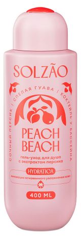 Изображение товара Гель-уход для душа Solzao Peach Beach с экстрактом персика, 400 мл