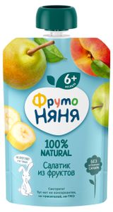 Изображение товара Пюре «ФрутоНяня» Салатик из фруктов с 6 мес., 90 г