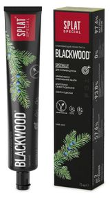 Изображение товара Зубная паста Splat Blackwood черное дерево отбеливающая, 75 мл