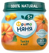 Изображение товара Пюре «ФрутоНяня» тыква с 5 мес., 80 г