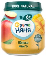 Изображение товара Пюре «ФрутоНяня» яблоко и манго с 6 мес., 100 г