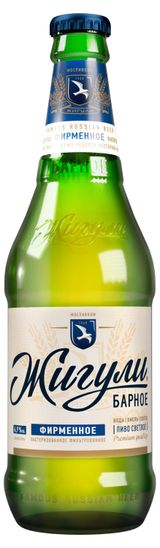 Изображение товара Пиво «Жигули Барное» светлое фильтрованное 4,9%, 450 мл