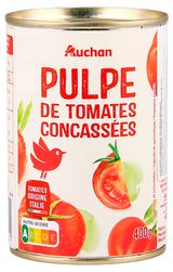 Изображение товара Томаты резаные АШАН Красная птица консервированные Италия, 400 г