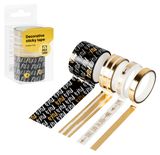 Изображение товара Набор клейких декоративных лент Meshu Golden line, 4 шт