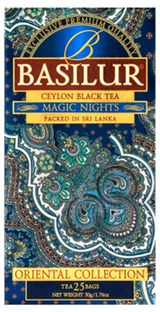 Изображение товара Чай черный Basilur Восточная коллекция Волшебные ночи Шри-Ланка, 25 пакетиков