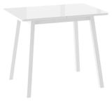 Изображение товара Стол обеденный Дайко со стеклом белый, 94/126х64х75 см