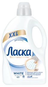 Изображение товара Гель для стирки белого белья «Ласка» Восстановление, 4 л (66 стирок)
