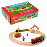 Изображение товара Дорога железная 1TOY Goodok деревянная Грузоперевозки