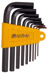 Изображение товара Набор ключей имбусовых Ultima HEX,1,5–10 мм CrV, 9 шт