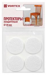 Изображение товара Протекторы защитные Vortex из фетра белые 38 мм, 4 шт