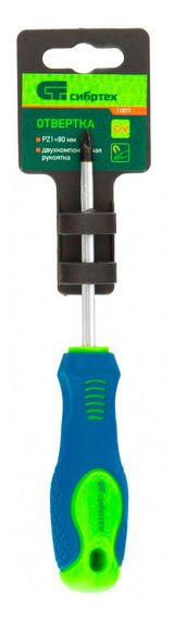 Изображение товара Отвертка крестовая «Сибртех», PZ1х80 мм
