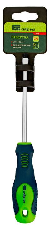 Изображение товара Отвертка «Сибртех», SL5,0х100 мм