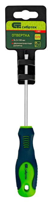 Изображение товара Отвертка «Сибртех», SL3,0х100 мм