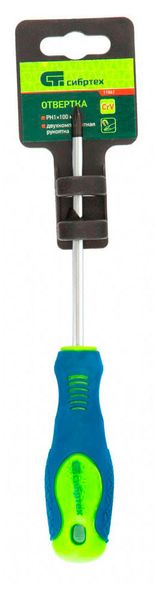 Изображение товара Отвертка крестовая «Сибртех», PH1х100 мм