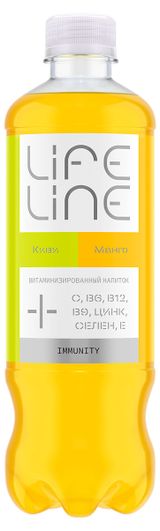 Изображение товара Напиток витаминизированный LifeLine Immunity манго-киви без газа 0,5 л