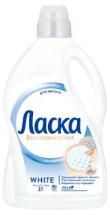 Изображение товара Гель для стирки белого белья Ласка «Эффект восстановления», 3 л