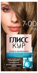 Изображение товара Краска стойкая для волос «Глисс Кур» Уход и увлажнение тёмно-русый тон 7-00, 135 мл