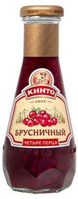 Изображение товара Соус брусничный «Кинто» четыре перца, 320 г