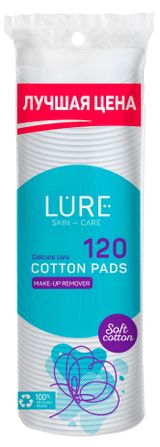 Изображение товара Ватные диски Lure, 120 шт