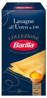 Изображение товара Макаронные изделия Barilla Лазанья яичная Италия, 500 г